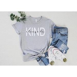 NEW SHE SHED always be kind tee in grey